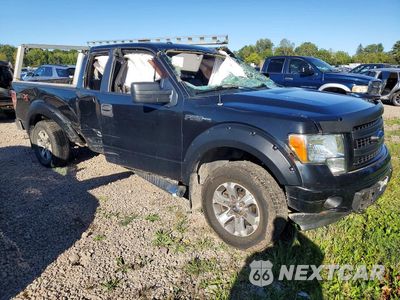 Czwarte zdjęcie samochodu z boku: 2014 FORD F150 SUPER CAB VIN:1FTFX1EF9EFB44918 - miniatura