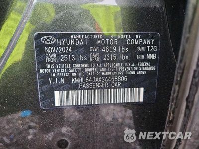 Zdjęcie 13 z 13 samochodu: 2025 HYUNDAI SONATA SEL VIN:KMHL64JAXSA468806 - miniatura