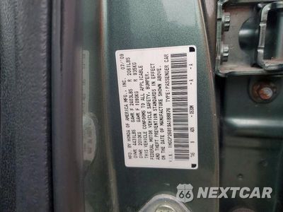 Zdjęcie 12 z 12 samochodu: 2009 HONDA ACCORD EXL VIN:1HGCP26819A188876 - miniatura