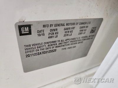 Zdjęcie 12 z 12 samochodu: 2016 CHEVROLET IMPALA LT VIN:2G1105SA7G9125528 - miniatura