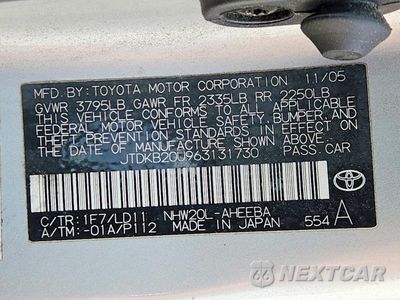 Zdjęcie 12 z 12 samochodu: 2006 TOYOTA PRIUS BASE VIN:JTDKB20U963131730 - miniatura