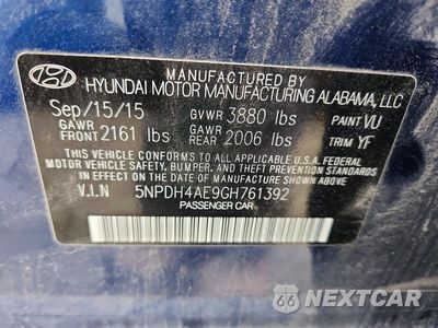 Zdjęcie 12 z 12 samochodu: 2016 HYUNDAI ELANTRA SE VIN:5NPDH4AE9GH761392 - miniatura