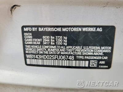 Zdjęcie 13 z 13 samochodu: 2025 BMW I4 XDRIVE 40 VIN:WBY43HD02SFU06748 - miniatura