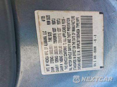 Zdjęcie 13 z 13 samochodu: 2005 HONDA ODYSSEY EXL VIN:5FNRL38715B094934 - miniatura