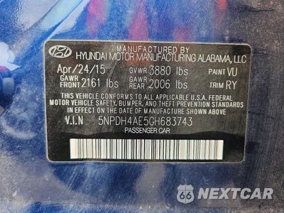 Zdjęcie 12 z 12 samochodu: 2016 HYUNDAI ELANTRA VALUE EDITION VIN:5NPDH4AE5GH683743 - miniatura