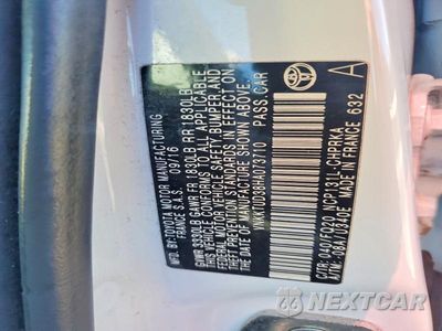 Zdjęcie 12 z 12 samochodu: 2017 TOYOTA YARIS 5-DOOR L FLEET VIN:VNKKTUD38HA073710 - miniatura