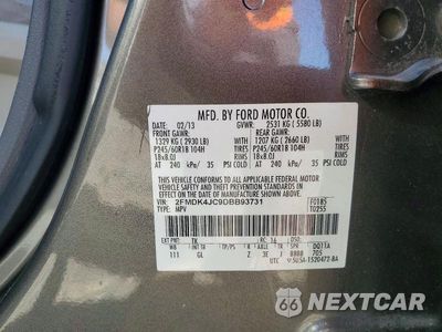 Zdjęcie 14 z 14 samochodu: 2013 FORD EDGE SEL VIN:2FMDK4JC9DBB93731 - miniatura