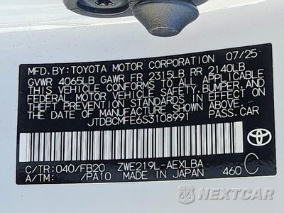 Zdjęcie 12 z 12 samochodu: 2025 TOYOTA COROLLA HYBRID LE VIN:JTDBCMFE6S3108991 - miniatura
