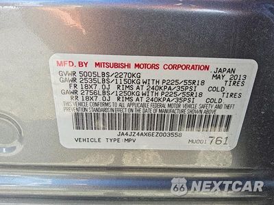 Zdjęcie 12 z 12 samochodu: 2014 MITSUBISHI OUTLANDER GT VIN:JA4JZ4AX6EZ003558 - miniatura