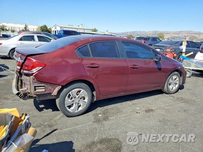Trzecie zdjęcie samochodu z tyłu: 2015 HONDA CIVIC LX VIN:19XFB2F5XFE292145 - miniatura