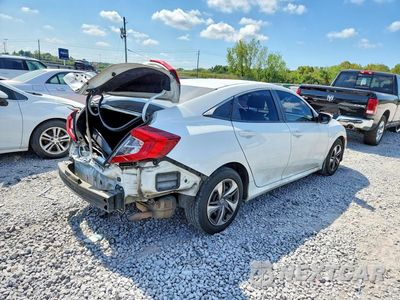 Trzecie zdjęcie samochodu z tyłu: 2019 HONDA CIVIC LX VIN:2HGFC2F64KH562332 - miniatura