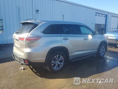 Trzecie zdjęcie samochodu z tyłu: 2014 TOYOTA HIGHLANDER XLE VIN:5TDKKRFH2ES004558 - miniatura