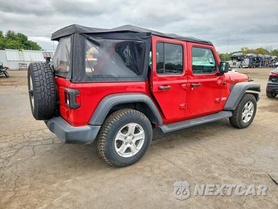 Trzecie zdjęcie samochodu z tyłu: 2019 JEEP WRANGLER UNLIMITED SPORT VIN:1C4HJXDG6KW538749 - miniatura