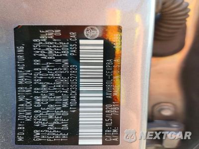 Zdjęcie 12 z 12 samochodu: 2025 TOYOTA CAMRY XSE VIN:4T1DAACK3SU527829 - miniatura