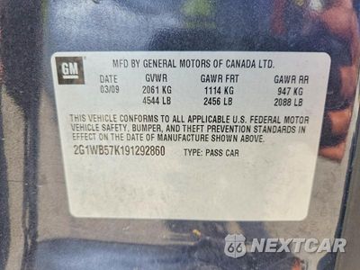 Zdjęcie 13 z 13 samochodu: 2009 CHEVROLET IMPALA LS VIN:2G1WB57K191292860 - miniatura