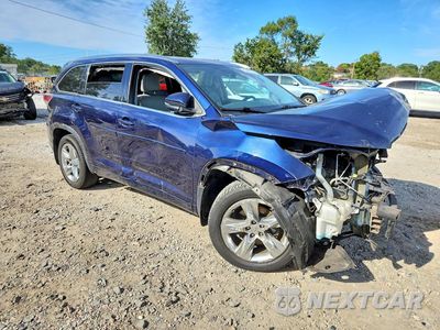 Czwarte zdjęcie samochodu z boku: 2015 TOYOTA HIGHLANDER LIMITED PLATINUM VIN:5TDDKRFHXFS137823 - miniatura