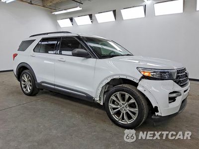 Czwarte zdjęcie samochodu z boku: 2020 FORD EXPLORER XLT VIN:1FMSK8DH5LGA13626 - miniatura