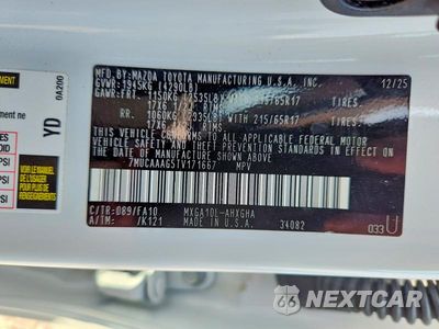 Zdjęcie 12 z 12 samochodu: 2026 TOYOTA COROLLA CROSS LE VIN:7MUCAAAG5TV171667 - miniatura