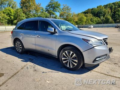 Czwarte zdjęcie samochodu z boku: 2016 ACURA MDX TECHNOLOGY VIN:5FRYD4H48GB027575 - miniatura