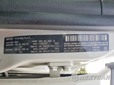 Zdjęcie 13 z 13 samochodu: 2015 JEEP RENEGADE LATITUDE VIN:ZACCJBBT0FPB84114 - miniatura