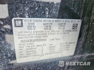 Zdjęcie 12 z 12 samochodu: 2015 CHEVROLET SILVERADO K1500 LTZ VIN:3GCUKSEJ6FG358684 - miniatura