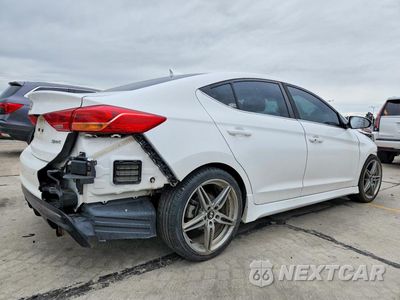 Trzecie zdjęcie samochodu z tyłu: 2018 HYUNDAI ELANTRA SPORT VIN:KMHD04LB6JU447878 - miniatura