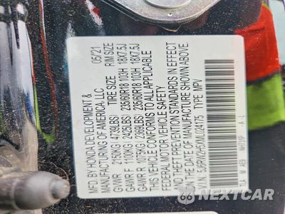 Zdjęcie 13 z 13 samochodu: 2021 HONDA CR-V EX VIN:5J6RW2H5XML024175 - miniatura