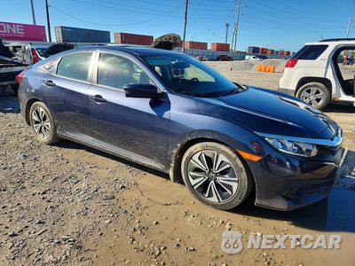 Czwarte zdjęcie samochodu z boku: 2018 HONDA CIVIC EXL VIN:JHMFC1F72JX023590 - miniatura
