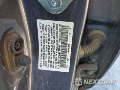 Zdjęcie 12 z 12 samochodu: 2016 HONDA CIVIC EX VIN:19XFC1F37GE044488 - miniatura