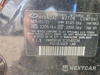 Zdjęcie 12 z 12 samochodu: 2012 HYUNDAI ELANTRA TOURING GLS VIN:KMHDB8AE3CU140234 - miniatura