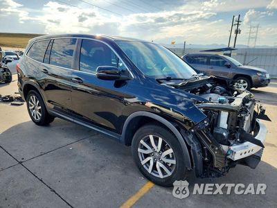 Czwarte zdjęcie samochodu z boku: 2019 HONDA PILOT EXL VIN:5FNYF6H55KB014128 - miniatura