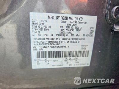 Zdjęcie 14 z 14 samochodu: 2025 FORD EXPLORER ST VIN:1FMWK7GC1SGA69671 - miniatura