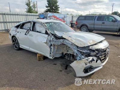 Czwarte zdjęcie samochodu z boku: 2022 HONDA ACCORD SPORT VIN:1HGCV1F34NA099205 - miniatura