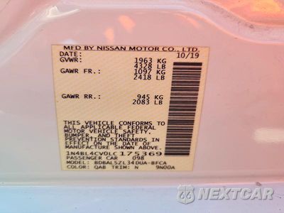 Zdjęcie 12 z 12 samochodu: 2020 NISSAN ALTIMA SR VIN:1N4BL4CV0LC175369 - miniatura