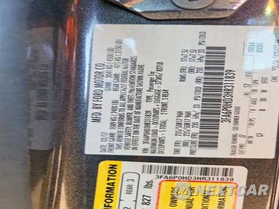 Zdjęcie 12 z 12 samochodu: 2017 FORD FUSION VIN:3FA6P0HD3HR311839 - miniatura