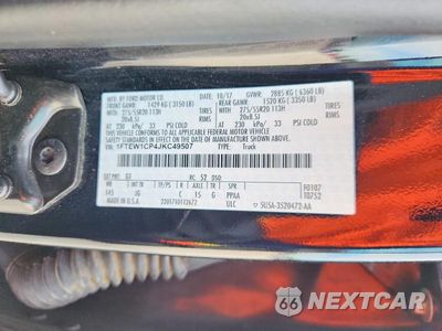 Zdjęcie 12 z 12 samochodu: 2018 FORD F150 SUPERCREW VIN:1FTEW1CP4JKC49507 - miniatura
