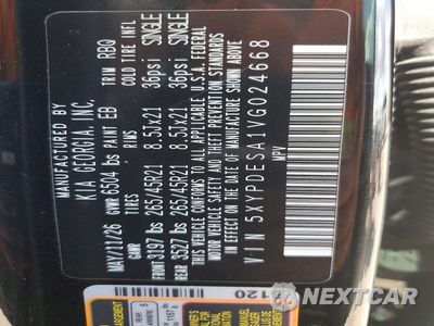 Zdjęcie 14 z 14 samochodu: 2027 KIA TELLURIDE HYBRID X-LINE SX VIN:5XYPDESA1VG024668 - miniatura
