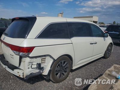 Trzecie zdjęcie samochodu z tyłu: 2015 HONDA ODYSSEY TOURING VIN:5FNRL5H92FB057647 - miniatura