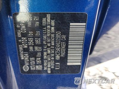 Zdjęcie 13 z 13 samochodu: 2017 HYUNDAI ACCENT SE VIN:KMHCT5AE4HU315850 - miniatura