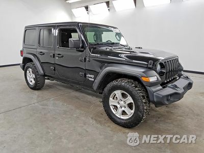 Czwarte zdjęcie samochodu z boku: 2019 JEEP WRANGLER UNLIMITED SPORT VIN:1C4HJXDN8KW681829 - miniatura