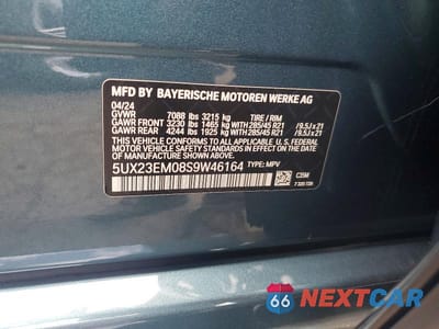 Zdjęcie 12 z 12 samochodu: 2025 BMW X7 XDRIVE40I VIN:5UX23EM08S9W46164 - miniatura