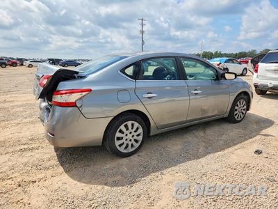 Trzecie zdjęcie samochodu z tyłu: 2014 NISSAN SENTRA S VIN:3N1AB7AP6EY262110 - miniatura