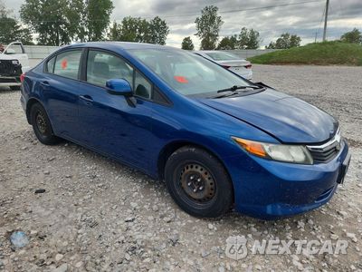 Czwarte zdjęcie samochodu z boku: 2012 HONDA CIVIC LX VIN:2HGFB2F5XCH548575 - miniatura