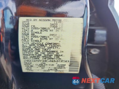 Zdjęcie 13 z 13 samochodu: 2004 NISSAN FRONTIER XE-V6 VIN:1N6ED29Y34C404958 - miniatura