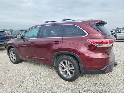 Drugie zdjęcie samochodu z przodu: 2015 TOYOTA HIGHLANDER XLE VIN:5TDJKRFHXFS220770 - miniatura
