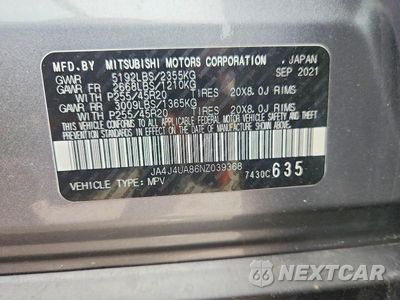 Zdjęcie 14 z 14 samochodu: 2022 MITSUBISHI OUTLANDER SE VIN:JA4J4UA86NZ039368 - miniatura