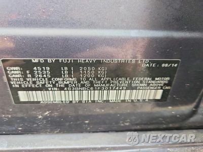 Zdjęcie 12 z 12 samochodu: 2015 SUBARU LEGACY 2.5I PREMIUM VIN:4S3BNBC61F3017449 - miniatura