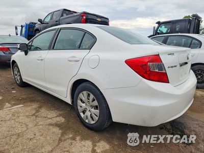 Drugie zdjęcie samochodu z przodu: 2012 HONDA CIVIC LX VIN:19XFB2F59CE019516 - miniatura