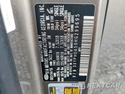 Zdjęcie 13 z 13 samochodu: 2017 KIA SORENTO EX VIN:5XYPHDA59HG299695 - miniatura
