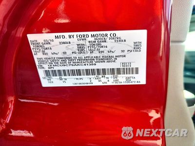 Zdjęcie 12 z 12 samochodu: 2010 FORD ESCAPE XLS VIN:1FMCU9C79AKC41359 - miniatura